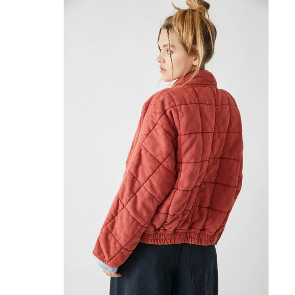 We the Free Dolman Sleeve Quilted Jacket - Myrrh - Picture 3 of 16
